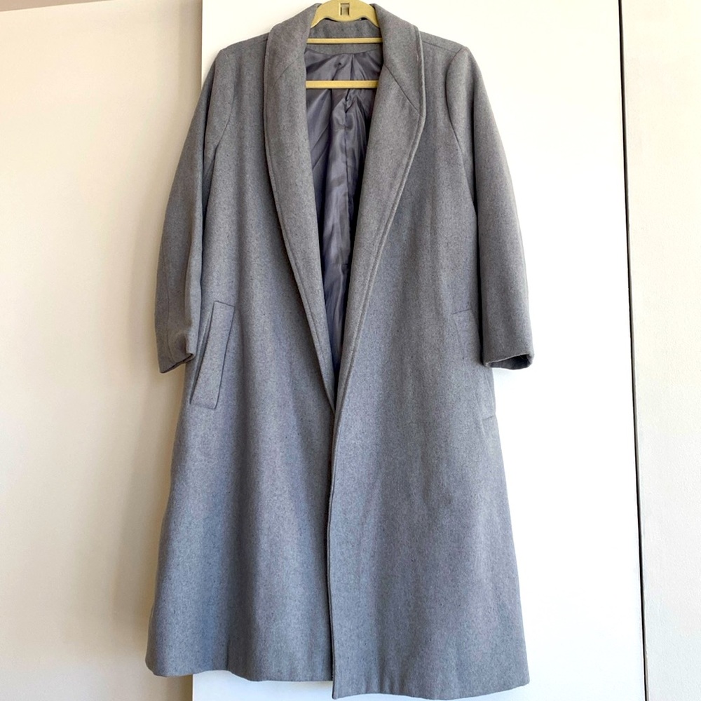 Zara Grey Blend Overcoat